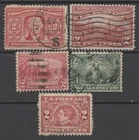 USA - LOT OF 5 OLD STAMPS - USED!!