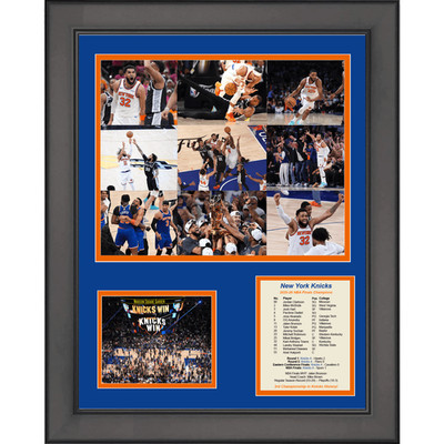 Framed New York Knicks 2025-2026 NBA Finals Champions 11x14 Three Photo Collage