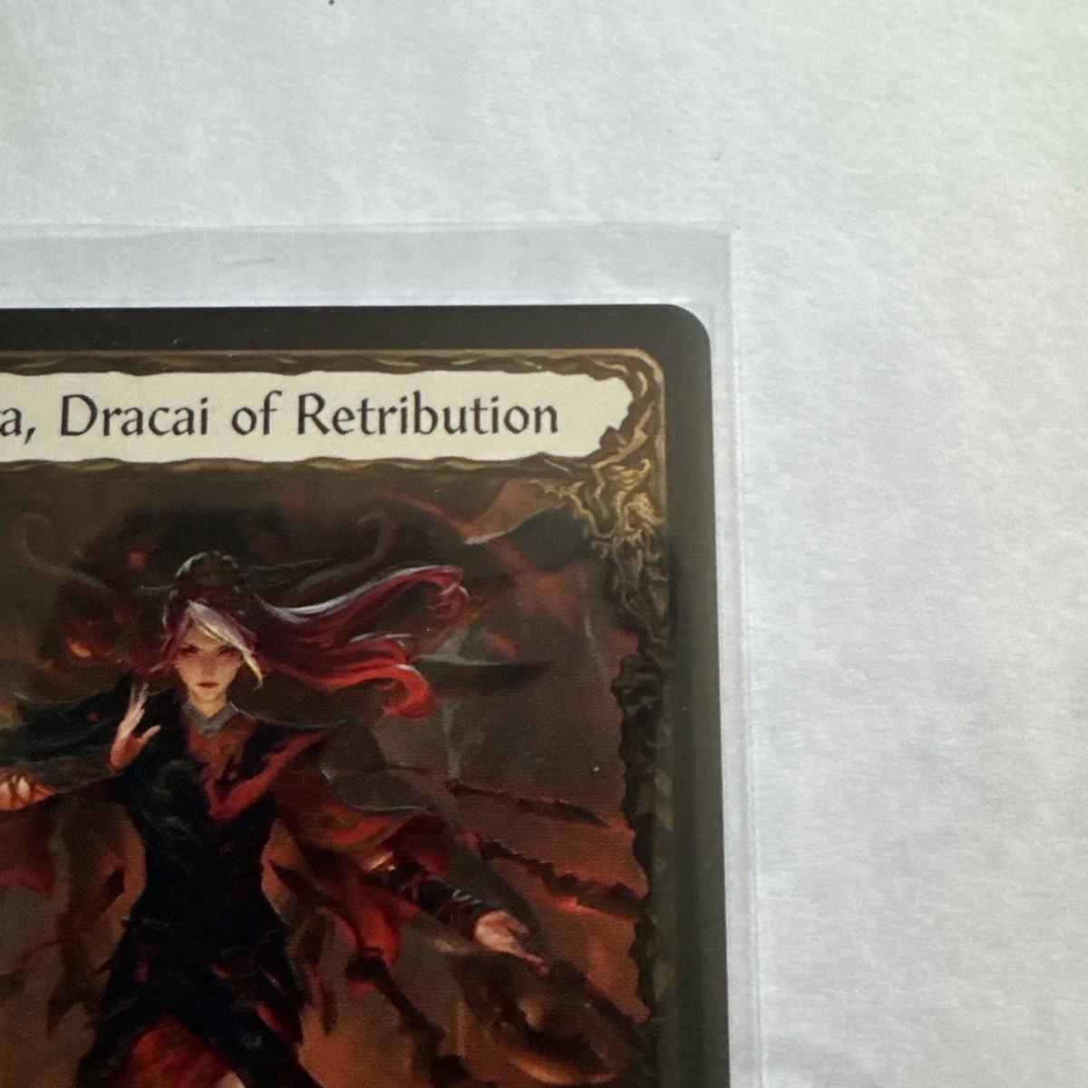 Flesh And Blood Cold Foil Cindra Dracai of retribution From Pack
