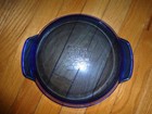 Vintage Anchor Hocking Cobalt Blue Deep Pie Plate Scalloped 9" Diameter 1 Qt USA — photo 4