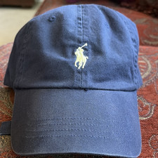 Polo Ralph Lauren Baseball Cap Navy Blue Adjustable Men's One Size Casual
