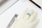 14k Cocktail Blue Topaz Cocktail Ring  White Gold & Natural Diamonds — photo 8