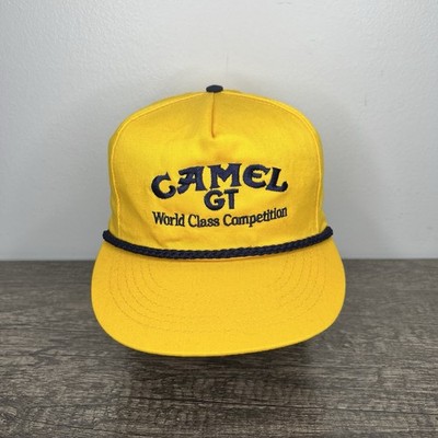 NEW Vintage Camel GT Snapback Hat Cap Yellow Made USA World Class