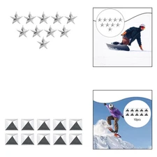 10x Snowboard Stomp Pads Snow Board Mat Provides Extra Grip Alloy Self Adhesives