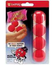 Loftus Red Magic Sponge Ball Set 1 1/4 Inch Fun for Kids and Adults