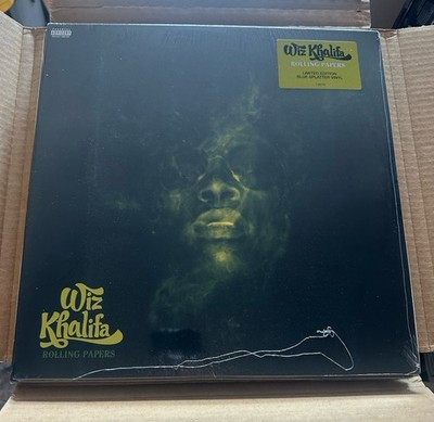 Wiz Khalifa Rolling Papers Blue Splatter Vinyl New In Hand