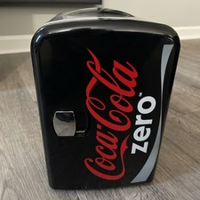 Black Red Coke Zero Coca Cola Mini Fridge Com...