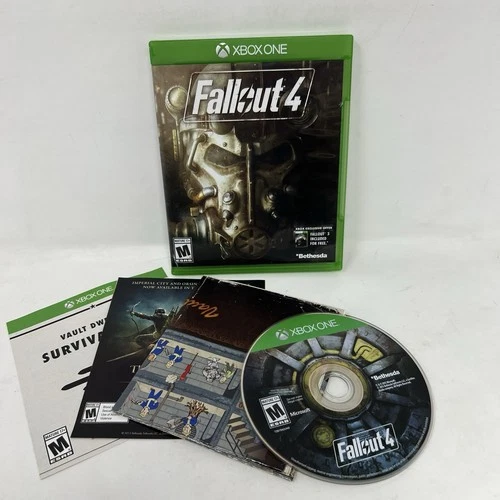 Fallout 4 Microsoft Xbox One Bethesda 2015 CIB Complete w/ Poster