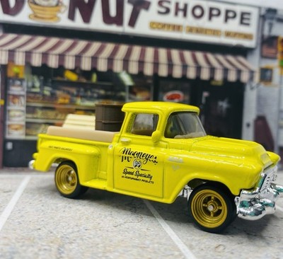 Custom Wheel Swapped Matchbox '57 GMC Stepside Pickup Truck Mooneyes Box Ships