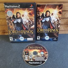 Lord of the Rings Return of the King PS2 CIB PlayStation 2 Black Label Complete