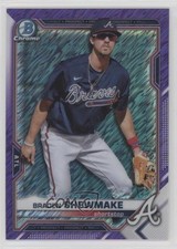 2021 Bowman Chrome Prospects Purple Shimmer Refractor /250 Braden Shewmake 0c6