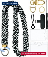 Scrunchie Lanyard Soft Teacher Lanyard Key for ID Badge Holder