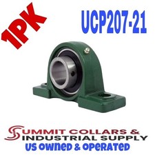 UCP207-21 Pillow Block Bearing 1-5/16" Bore 2-Bolt Self-Aligning Solid Base Qty1