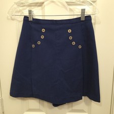 Vintage 1970s Lady Wrangler Skort Dress Shorts With Accent Buttons Very Groovy