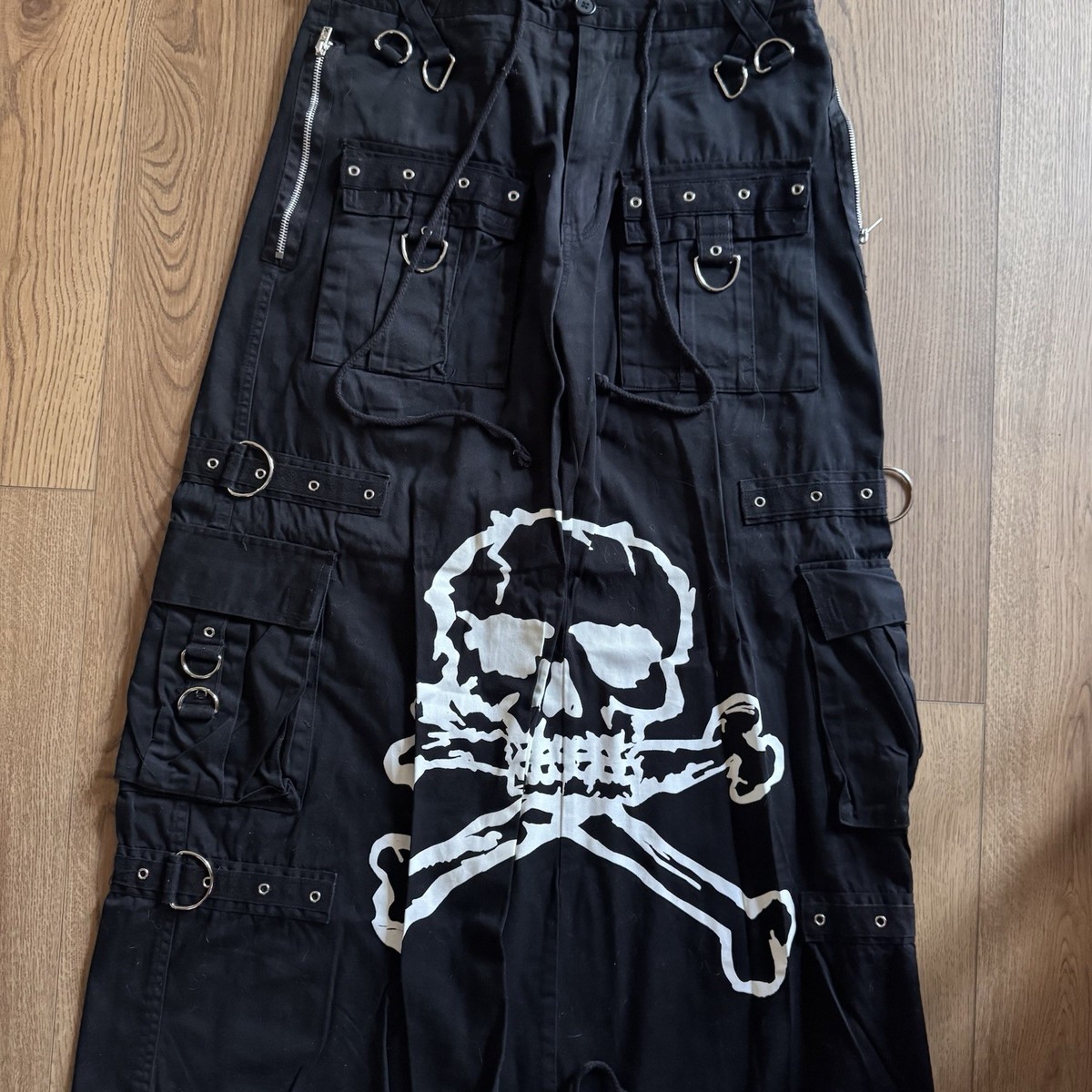 Vintage Tripp NYC Skull Black Mens 33x30 Pants Y2K Goth Grunge Vintage Tripp NYC Skull Black Mens 33x30 Pants Y2K Goth Grunge