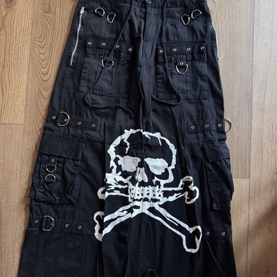 TRIPP NYC ワイドカーゴパンツ y2k スタッズ スカル ブラック s-l400.jpg