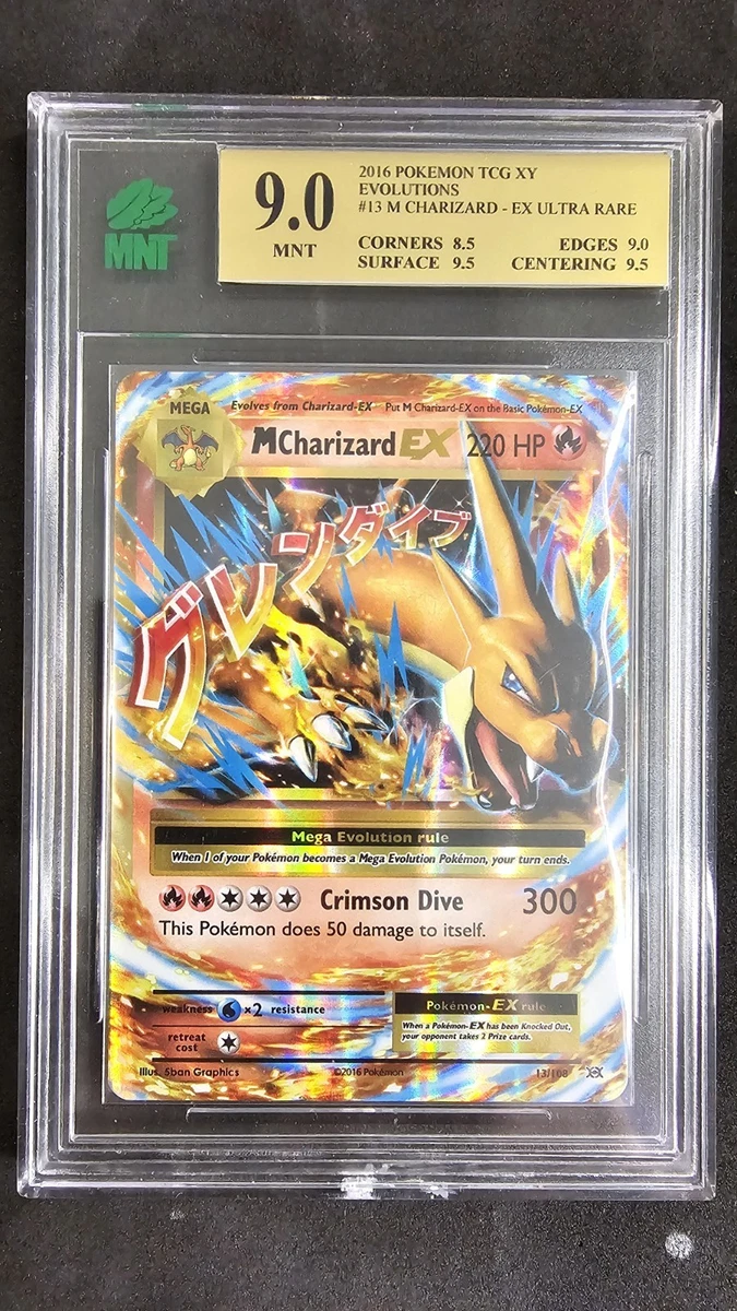 Charizard Pokémon TCG Grade 9 Evolutions Individual Collectible