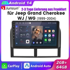 2+64GB Android14 Autoradio Carplay GPS Navi BT per Jeep Grand Cherokee 1999-2004