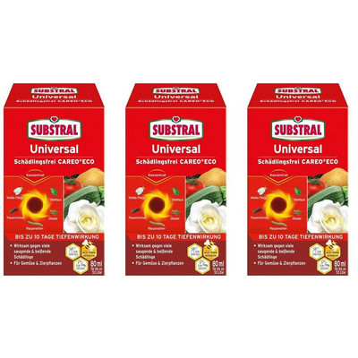 Substral Universal Schädlingsfrei Careo ECO Insektizid Trauermücke 3 x 80 ml
