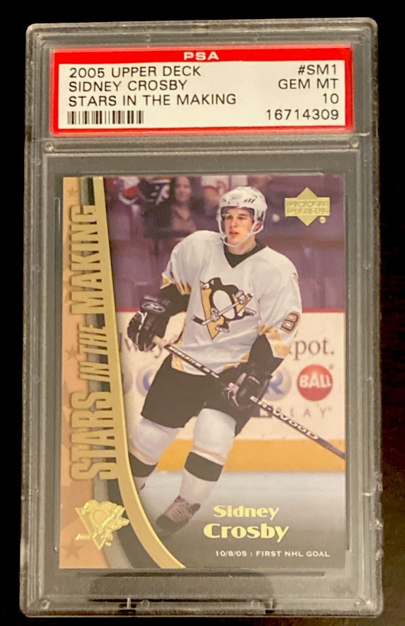2005-06 Upper Deck - Stars in the Making Sidney Crosby #SM1 Rookie Card PSA 10