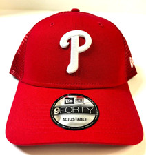 Philadelphia Phillies NE MLB Trucker Snapback Hat~Red/White