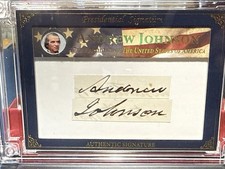 POTUS 2025 Andrew Johnson Authentic Signature Autograph 3/3 Rare Beautiful Auto
