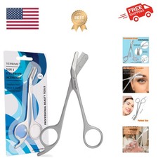 Eyebrow Trimming Scissors with Comb, Gifts For Men Women Stocking Stuffers, S...