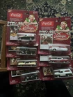 Set of 7 Coca Cola Vintage Collectors Edition Die Cast Cars New In Box