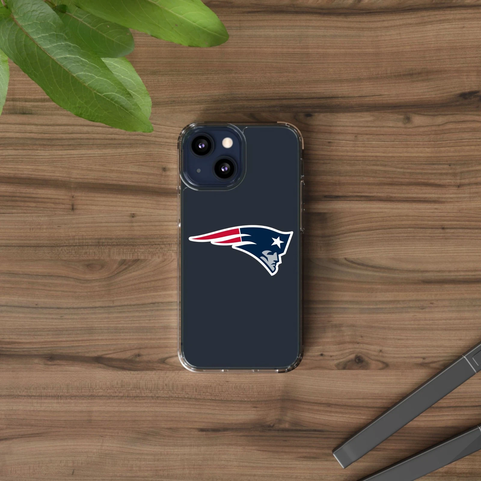 New England Patriots Clear Phone Case for iPhone