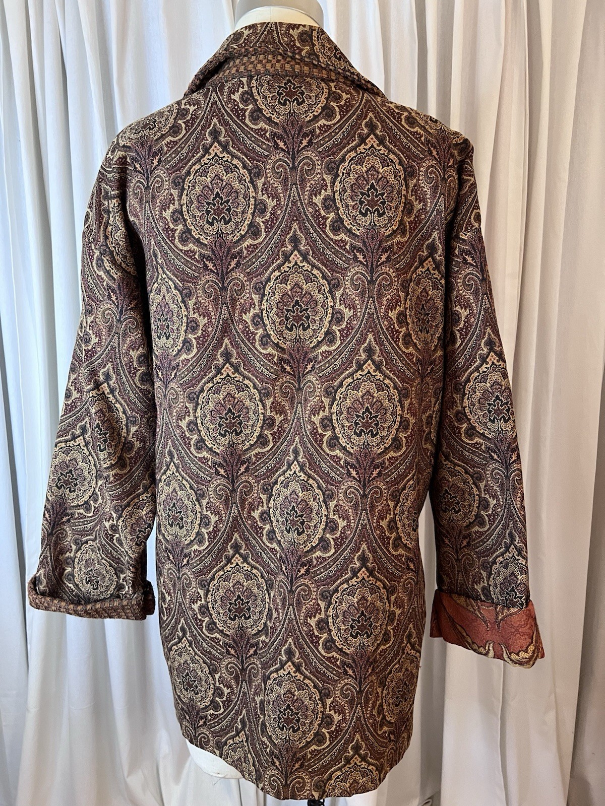 Vintage 80’s Sherry  Handmade Patchwork Tapestry … - image 6