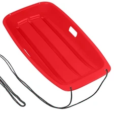 Snow Sled for Kids with 16.5ft Pull Rope & Handle - 3ft Cold-Resistant Plastic
