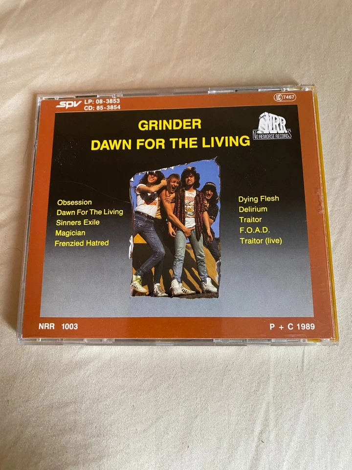 Grinder - Dawn for the Living 1989 OG CD Sodom Kreator Thrash Metal Slayer - Image 4 of 4