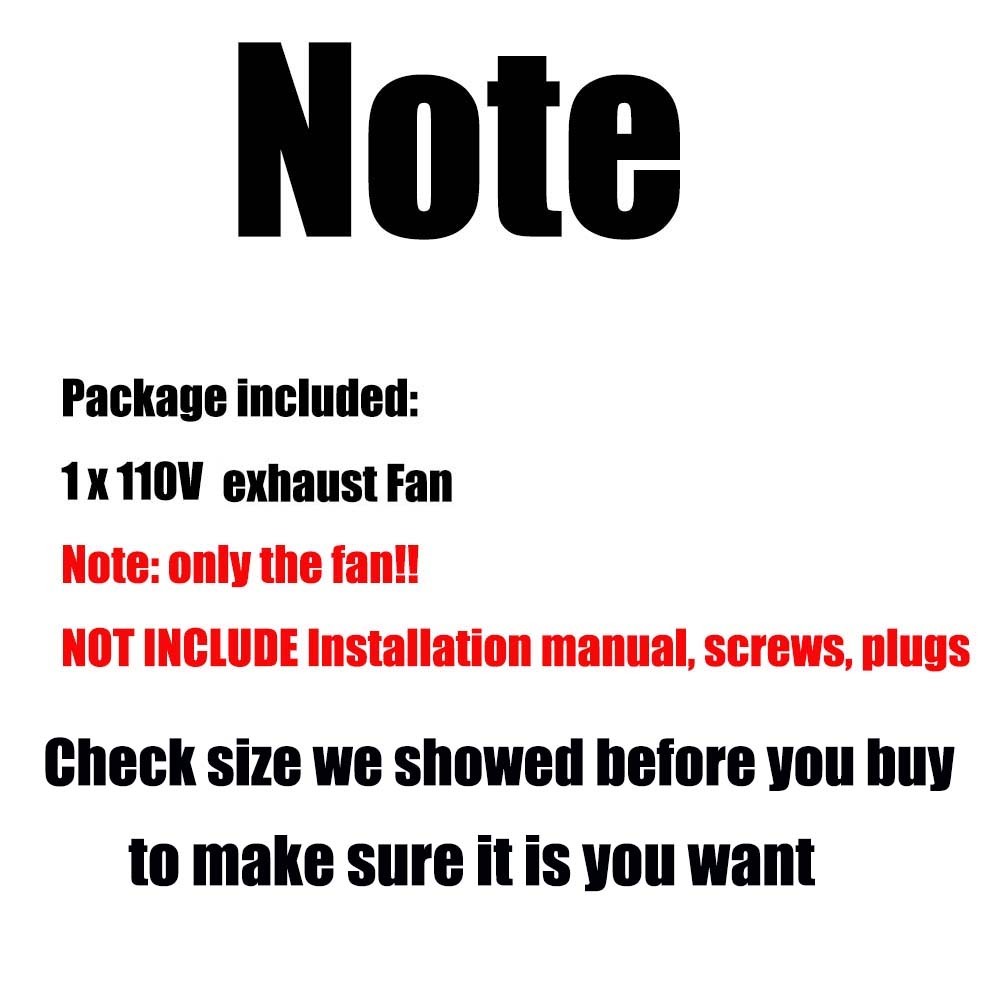 6" Black Exhaust Fan Small Fume Extractor Ventilation Fan for Shop Chicken Coop