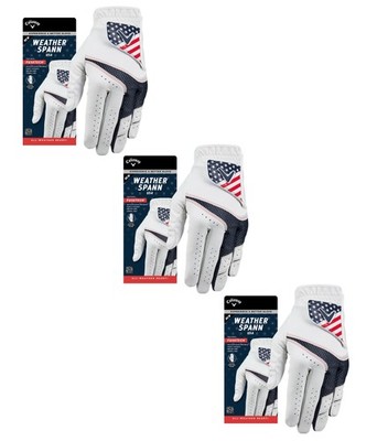 Callaway USA Weather Span Golf Glove - 5323424 - Worn on Left Hand - Cadet M -