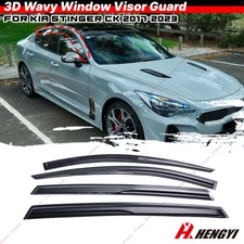 Out-channel For 2018-2023 Kia Stinger Mugen Style Window Vent Visor Rain Guards