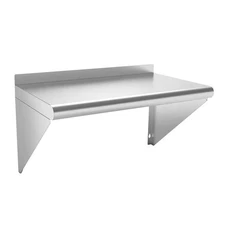 Commercial Stainless Steel Shelf 12 x 24”, Wall Mounted Food Service Stora