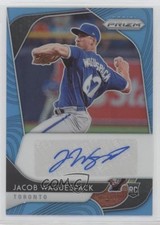 2020 Panini Prizm Rookie Mega Box Carolina Blue 2/50 Jacob Waguespack Auto 10k8