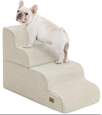 Dog Stairs for Bed, 19.7" H Dog Steps for High Bed Widen Stairs for Dogs Large 3
