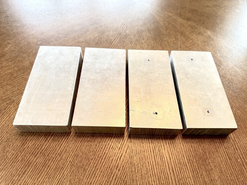 Solid Aluminum Stock Blocks 1”x2-7/8”x6” Lot of 4 Heavy 1.7 lb Each