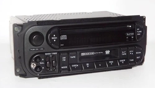 2003 Jeep Grand Cherokee AM FM CD Cassette Radio Upgraded w Auxiliary Input RAZ