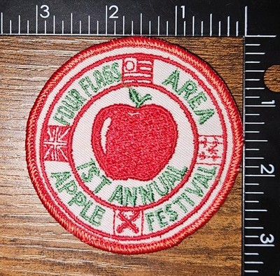 Four Flags Area 1st Annual Apple Festival Niles Michigan Vintage Patch