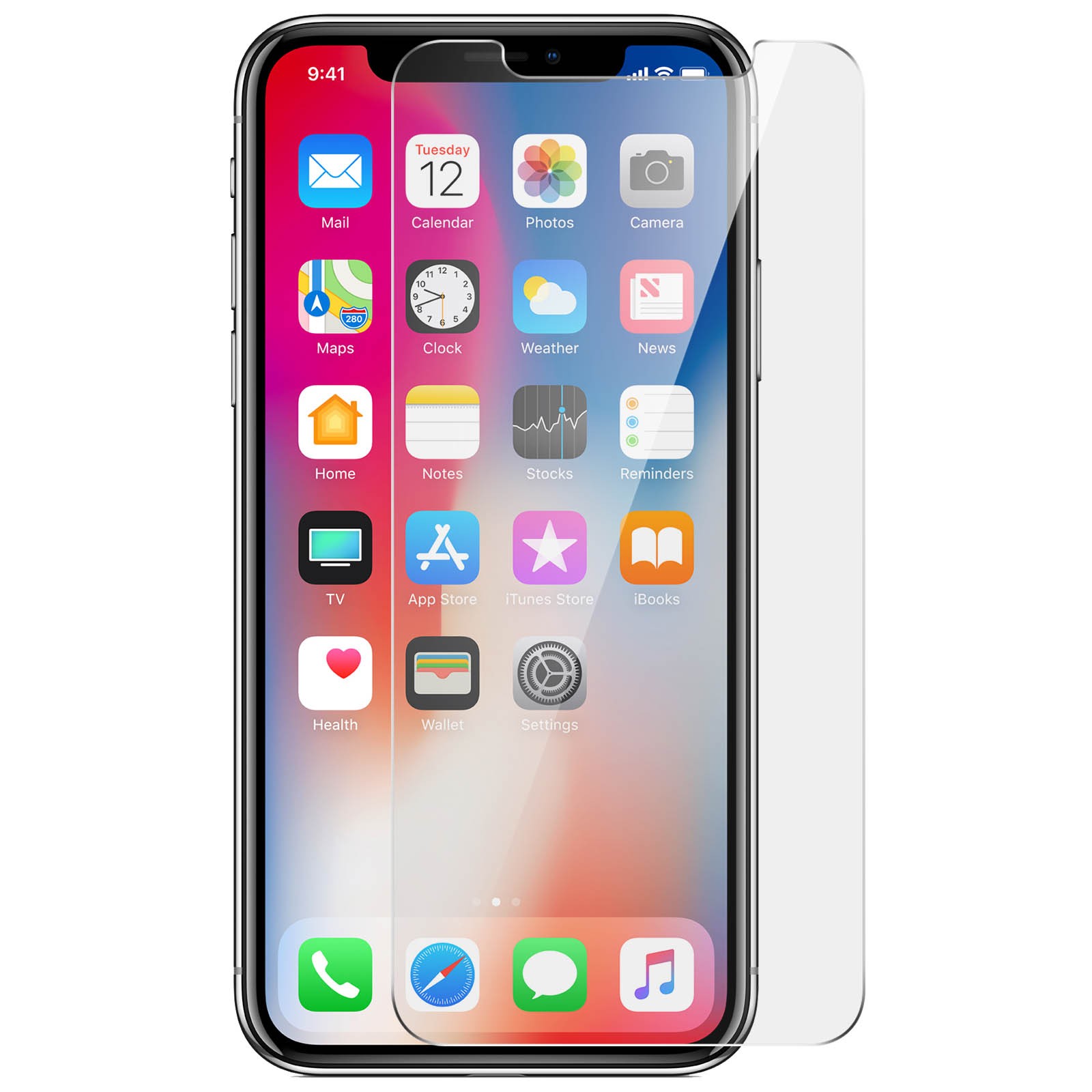Verre Trempé iPhone X / XS Pack de 2 Protections Écran pour Usage Quotidien Intensif