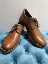 Rockport Men's Marshall Pt Oxford Shoes Brown Leather Lace Up 15W H80118