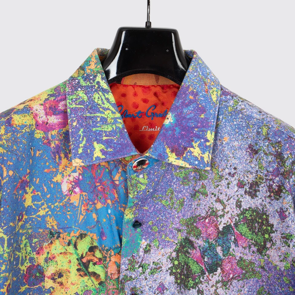 Camisa Robert Graham 3XL Hombre Multicolor Floral Bordado Castillo Edición Limitada Foto 2 de 4