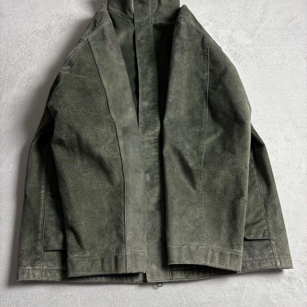 USED YOHJI YAMAMOTO A.A.R DURBAN SUEDE LEATHER JACKET WITH FLEECE