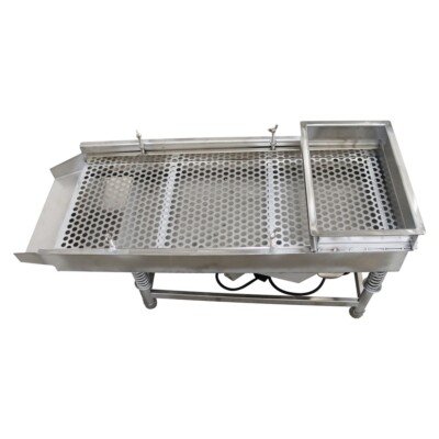 110V 12mm Full Stainless Steel Linear Vibrating Screen Single Layer Sieve
