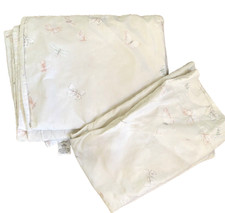 Pottery Barn Kids Monique Lhuillier Ethereal Butterfly twin flat sheet pillow PB