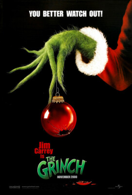 グリンチ　USオリジナル映画ポスター THE GRINCH MOVIE POSTER 2 Sided ORIGINAL Advance November 27x40