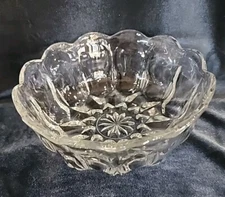 Anchor Hocking Fairfield Clear Crystal Individual Salad Bowl Serving Dish 
