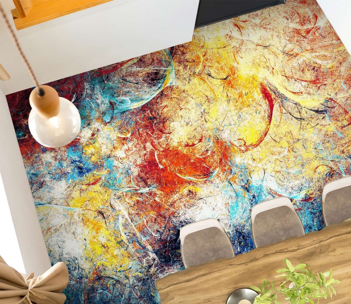 3D Retro Texture SKE1235 Floor WallPaper Print Decal Epoxy Floor